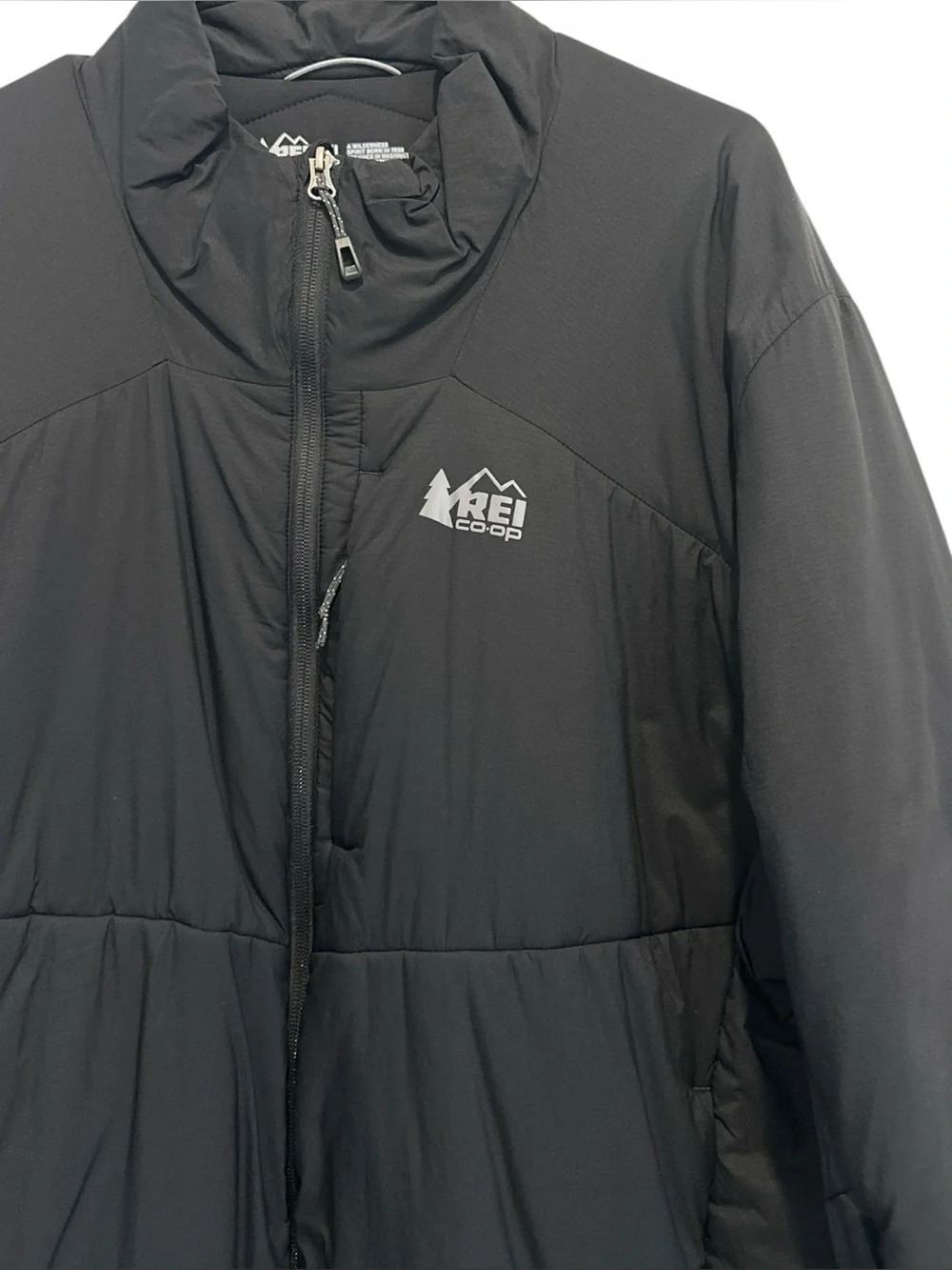 REI Co-Op Flash Primaloft Silver Insulated Full Zip Jacket Black 2X / XX-Large
